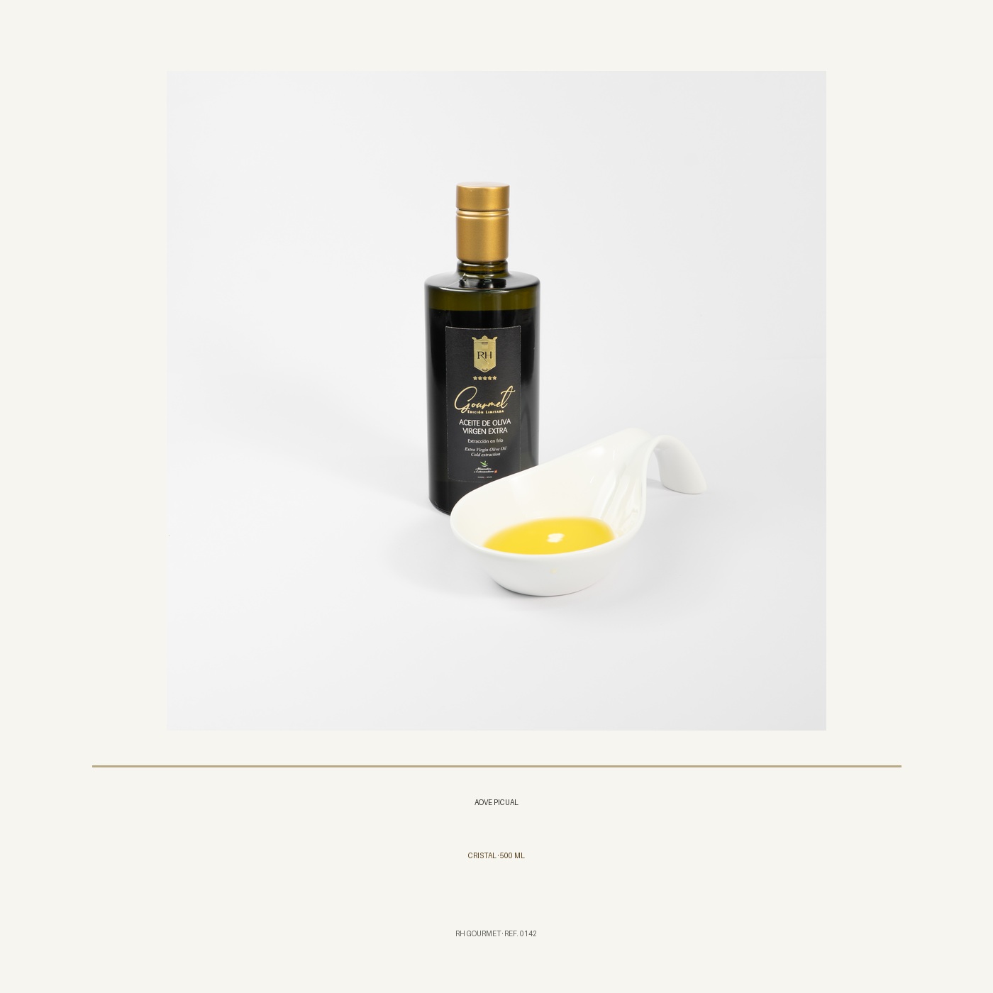 Aceite de Oliva Virgen Extra "Picual" Cristal 500 ml.